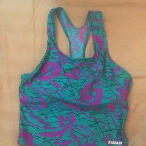 Hind, Printed Sport Top, Size Small